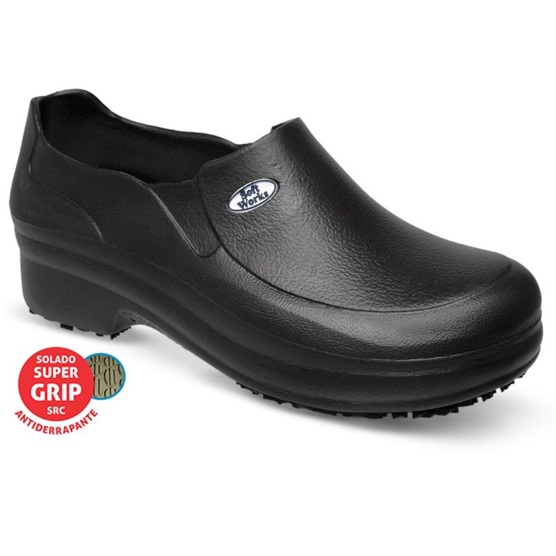 Calcado-Profissional-Antiderrapante-Ref.-BB65-Cor-Preto-Soft-Works