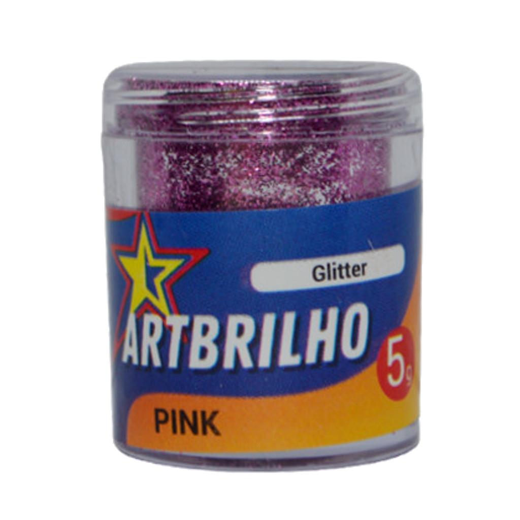 Glitter Pink ArtBrilho (5 gramas) - Irmãos Haluli