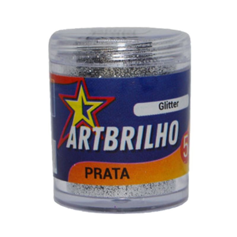 Glitter Prata ArtBrilho (5 gramas)