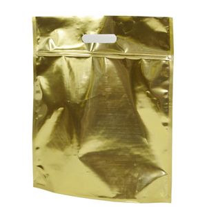 Sacola de PET Laminada Dourado C/ Zíper 32x40cm P Ref.: 270851 Cromus (1 unidade)