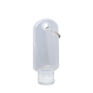 Bisnaga Plástica Transparente 40ml C/ Argola S/ Impressão (01 unidade)