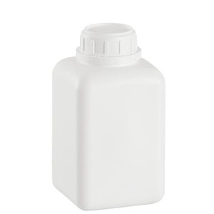 Frasco de PEAD com Tampa Branca Retangular 500ml Emplas (01 unidade)