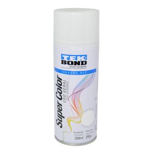 Tinta em Spray Super Color Branco Brilhante 350ml Tek Bond (01 unidade)