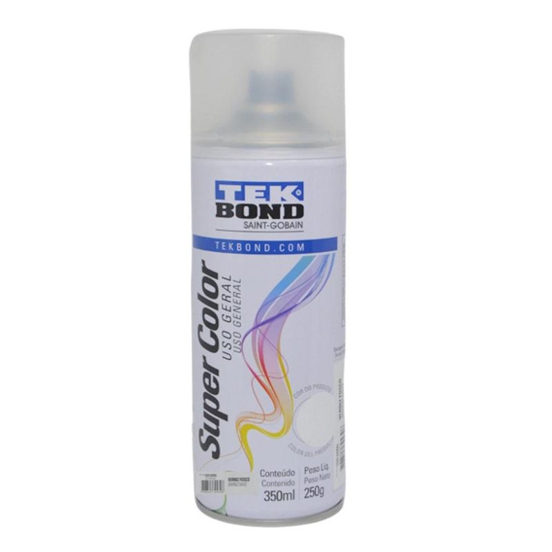 Tinta-em-Spray-Super-Color-Verniz-Fosco-350ml-Tek-Bond--01-unidade-