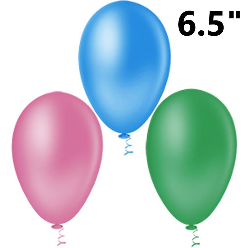Balão de Látex Pic Pic GF65 Pêra Liso 6.5" Globos (50 unidades)-azul-claro