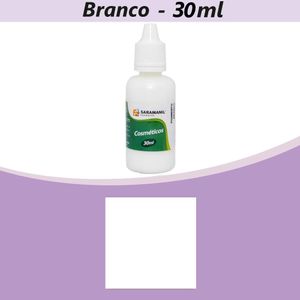 Pigmento Líquido para Cosméticos Artesanais Branco Saramanil (30ml)
