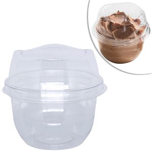 Pote Redondo Transparente com Tampa Ref. G 670 110ml Galvanotek (Kit com 10 unidades)