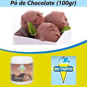 Pó para Gelados Comestíveis Sabor Chocolate Du Porto (100 gramas)