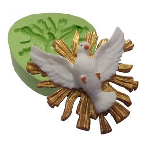 Molde de Silicone Pombinha do Divino Ref. 8640 Acquacolor (01UND)