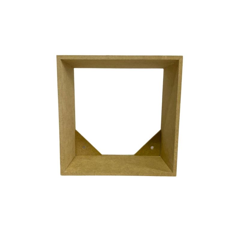 Nicho MDF Quadrado 20x20x12cm Ref.: LJ54 LJ Artesanatos (01 Unidade)