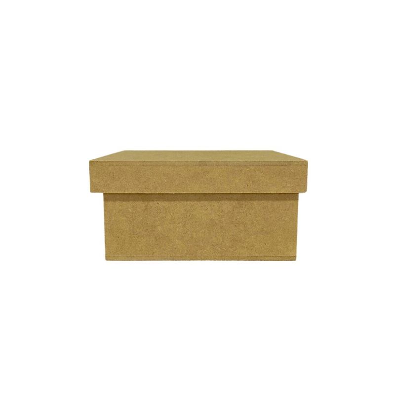 Caixa de MDF Tampa Solta Quadrada 11cm Ref.: LJ410 LJ Artesanatos (01 Unidade)