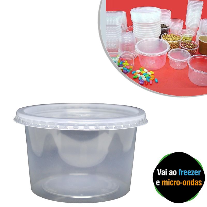Pote-Redondo-PP-Transparente-com-Tampa-500ml-Prafesta--Kit-com-24-unidades-