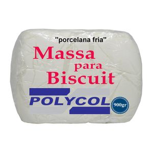 Massa Pronta para Biscuit Natural Polycol (900 gramas)