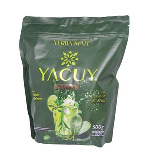 Erva-Mate para Tereré Sabor Limão & Menta Yacuy (500 gramas)