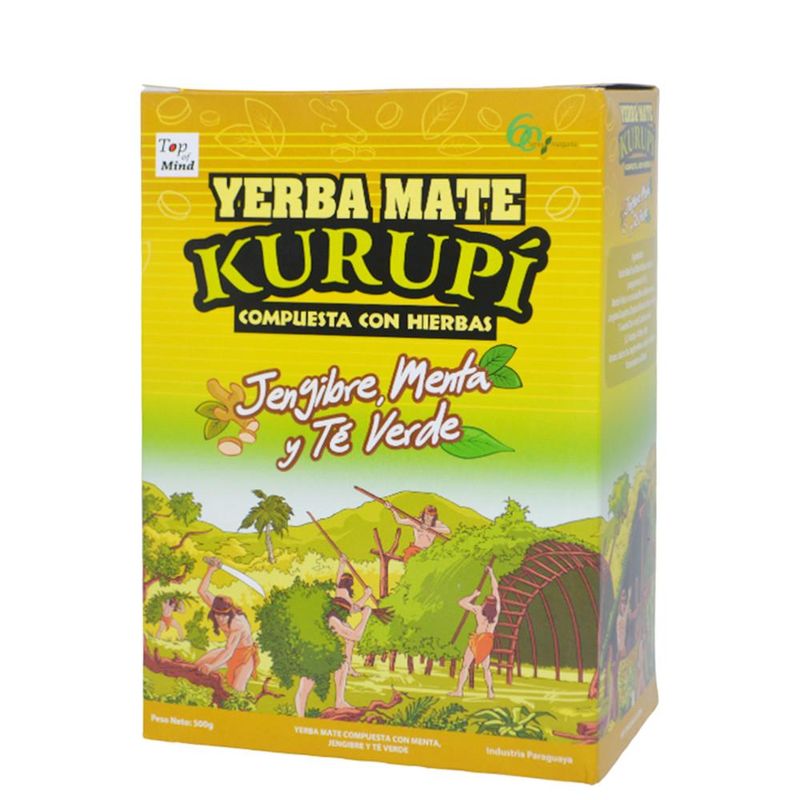 Yerba-Mate-Compuesta-Con-Hierbas-Jengibre-Menta-e-Te-Verde-Kurupi--500-gramas-