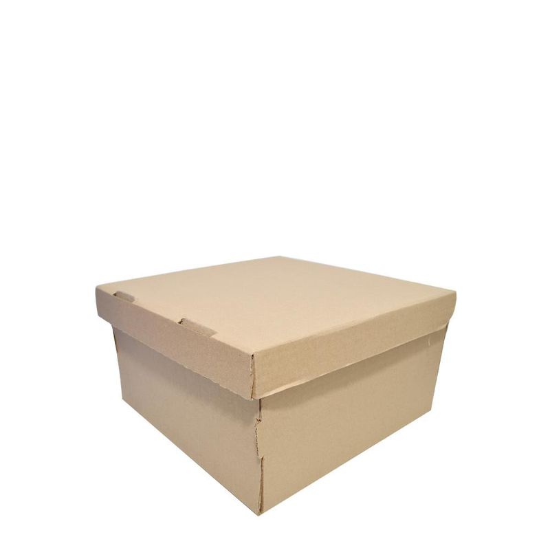 Caixa de Papelão Kraft para Torta 28x28x15 Hannah (01 unidade)