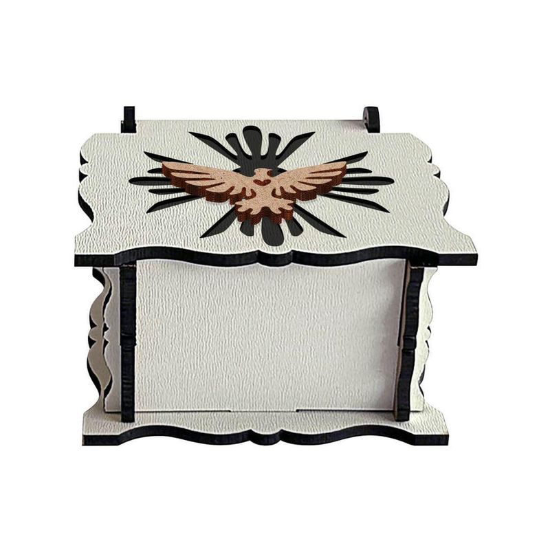 Caixa-de-MDF-Branca-com-Aplique-Pomba-Espirito-Santo-8x8x4cm-Ref.--CXBA-002-Litoarte--01-Unidade-