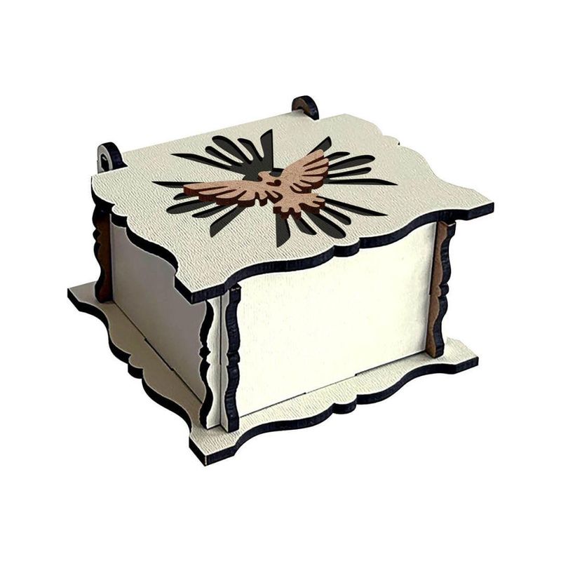 Caixa-de-MDF-Branca-com-Aplique-Pomba-Espirito-Santo-8x8x4cm-Ref.--CXBA-002-Litoarte--01-Unidade-