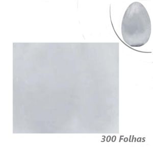 Papel Chumbo Liso Prata 12cmx11.8cm Cromus (300 Folhas)