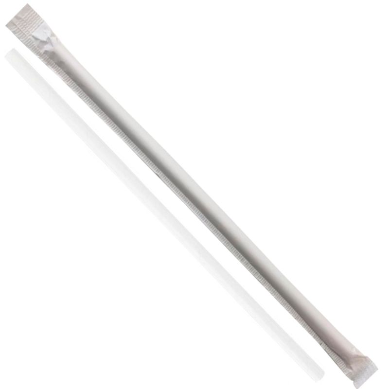 Canudo-de-Papel-Liso-Branco-22cm-Ref.-29002578-Cromus--100-unidades-