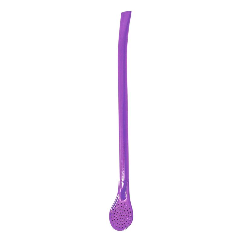 Bomba para Tererê em Metal Liso 19cm Mod.101 cor Lilás Garibaldi (01UND)