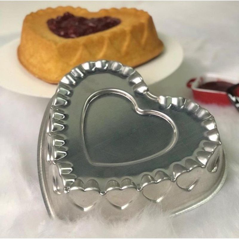 Forma em Alumínio Coração Decorado 33x7cm Ref.2712 Caparroz (01UND)
