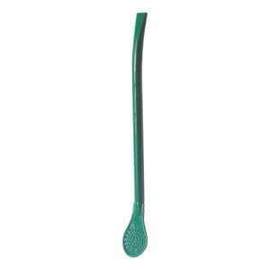 Bomba para Tererê em Metal Liso 19cm Mod.101 cor Verde Escuro Garibaldi (01UND)