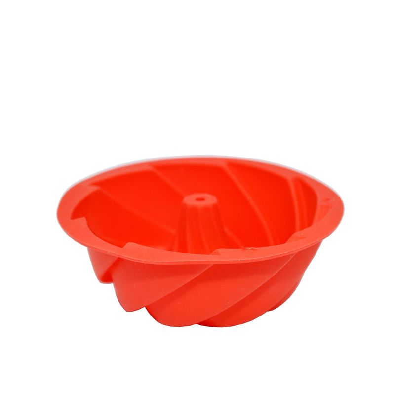 Forma-Redonda-em-Silicone-para-Pudin-Flan-Pequena-na-cor-Vermelha-11cm-Ref.-4864-SN13279-Mimo-Style-