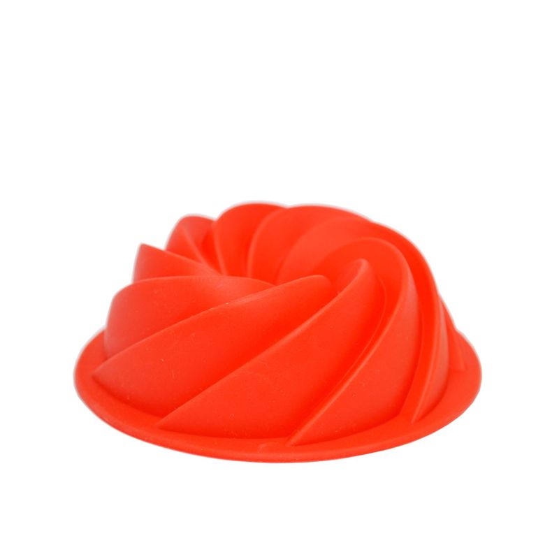 Forma-Redonda-em-Silicone-para-Pudin-Flan-Pequena-na-cor-Vermelha-11cm-Ref.-4864-SN13279-Mimo-Style-