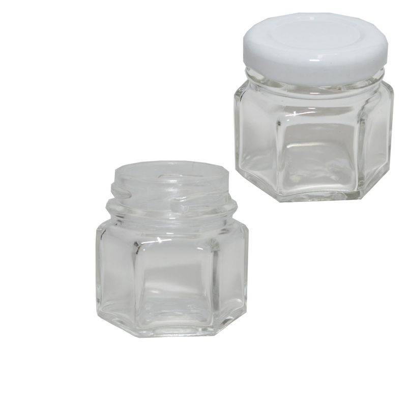 Pote-de-Vidro-Mini-Sextavado-Ref.-602-40ml-Sem-Tampa-Vidraria-Anchieta--01-unidade-