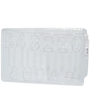 Forma em Acetato SP Velas de Chocolate Números Ref. 3637 BWB (01UND)