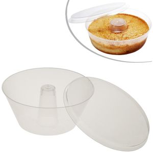 Forma P/ Pudim de Silicone C/ Tampa Cristal Ref. PW-33/TWH 150ml WER (10 unidades)