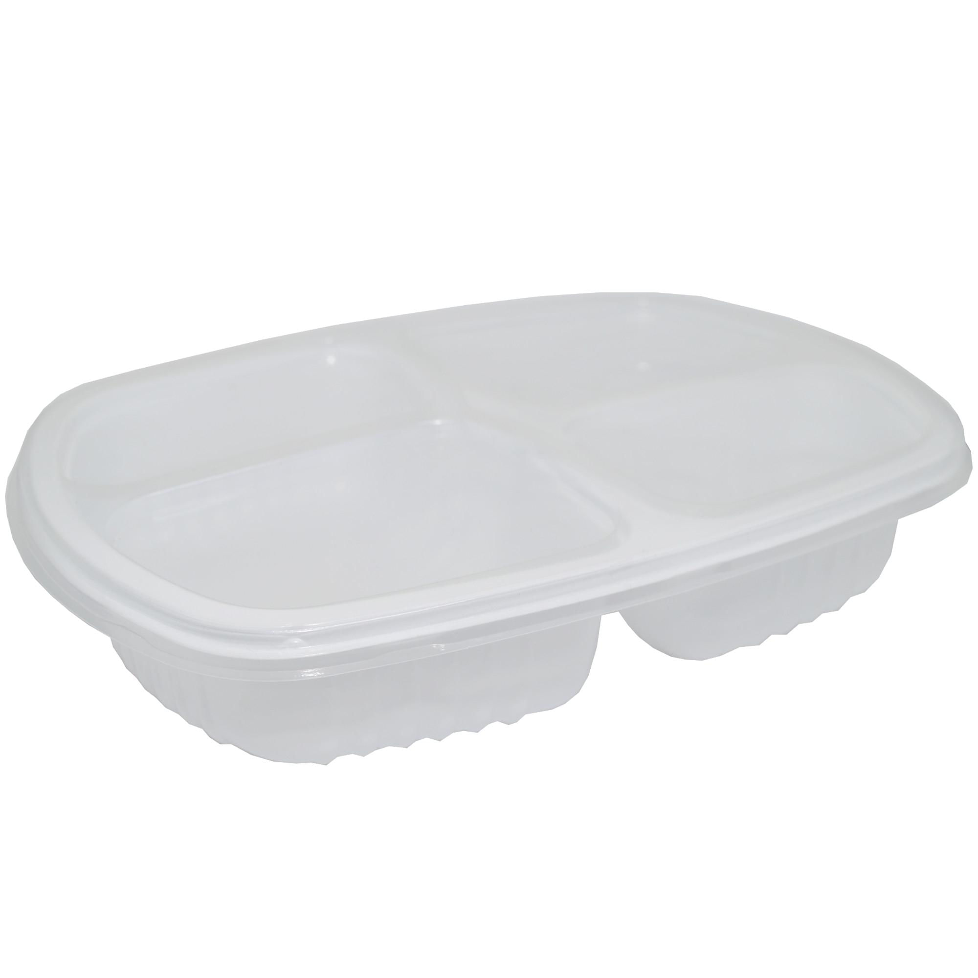 Marmita Retangular Branco C/ Tampa Transparente Ref. G 330 1.150ml ...