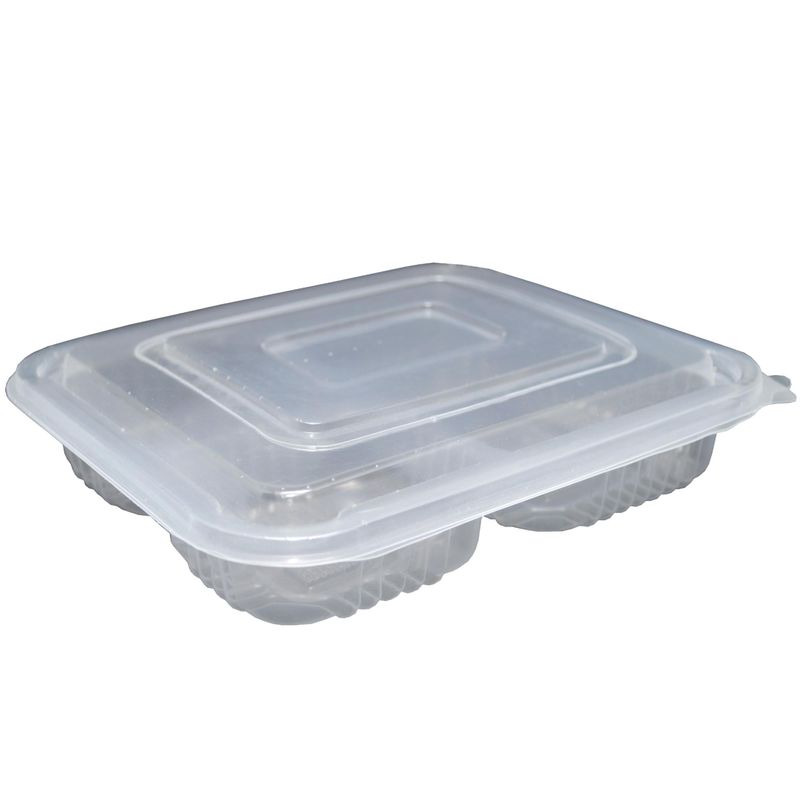 Marmita-de-Plastico-Retangular-com-Tampa-Transparente-para-Freezer-ou-Microondas-Ref.-G-323-810ml-Ga