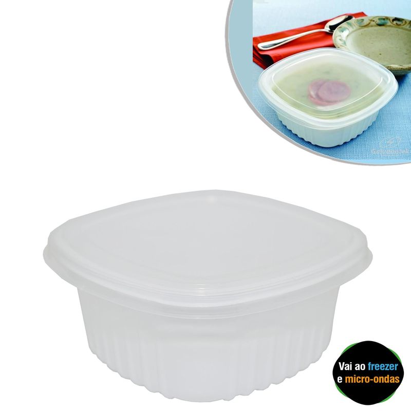 Pote-Quadrado-Branco-com-Tampa-Transparente-para-Freezer-e-Microondas-Ref.-G-309-500ml-Galvanotek--0