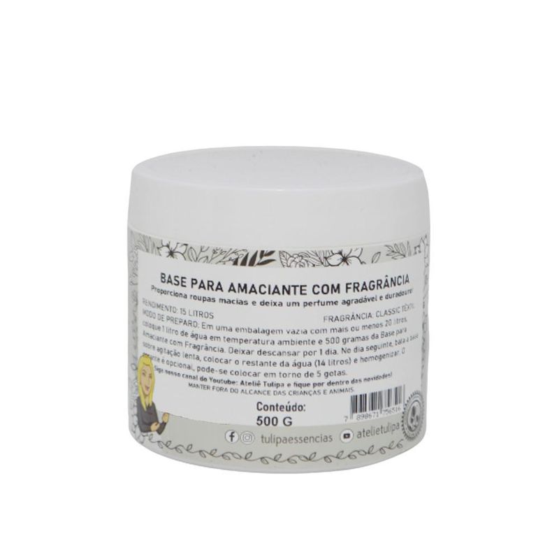 Base-para-Amaciante-de-Roupas-com-Fragrancia-Tulipa-Essencias--500-gramas-