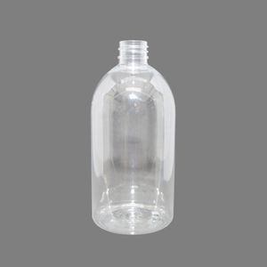 Frasco PET Saboneteira Cilíndrica 500ml Transparente Rosca 28-410 Bompack (01 unidade)