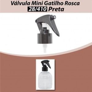 Válvula Mini Gatilho Rosca 28/410 Preta (01 unidade)