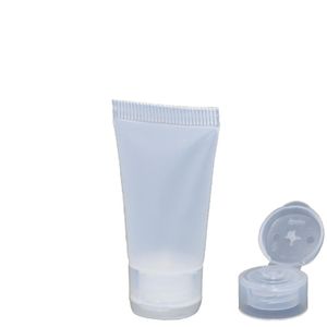 Bisnaga Plástica Transparente B15 com Tampa Flip Top Transparente Injeplast (10 unidades)