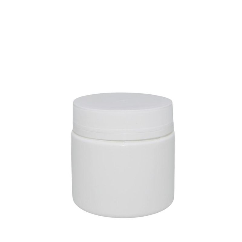 Pote de Polietileno C/ Tampa Rosca Lacre Branco R 500gr Injeplast (01 unidade)
