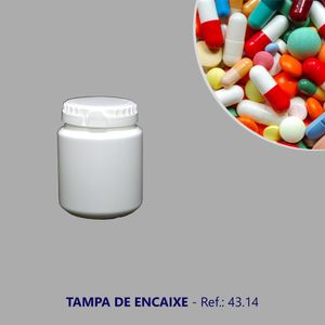 Pote PEAD 90ml Branco Ref.: 43.14 Bacic (01 unidade)
