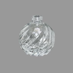Frasco de Vidro Transparente Bola Espiral Rosca 28mm 110ml (01UND)