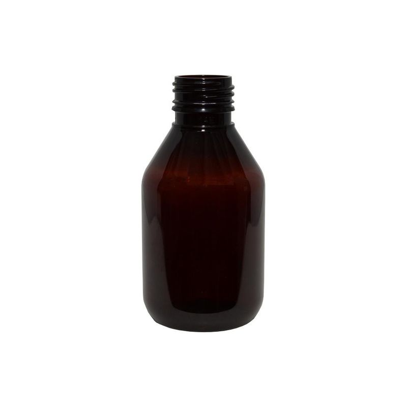 Frasco-PET-Ambar-100ml-Rosca-24mm-Farmaplast--100-unidades-
