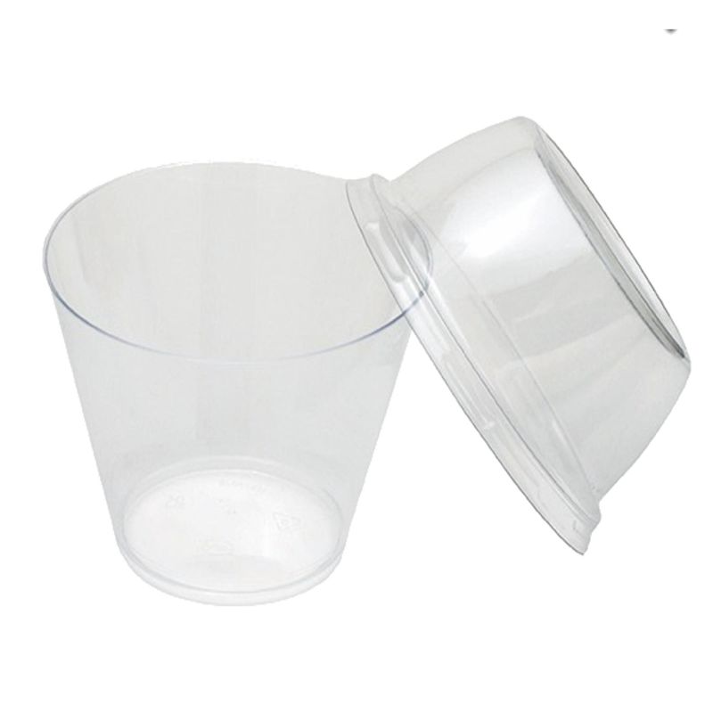Kit-Pote-Cristal--Acrilico--com-Tampa-Alta--Poliestireno--Ref.-PW-1P-TWHA-180ml-WER--10-unidades--