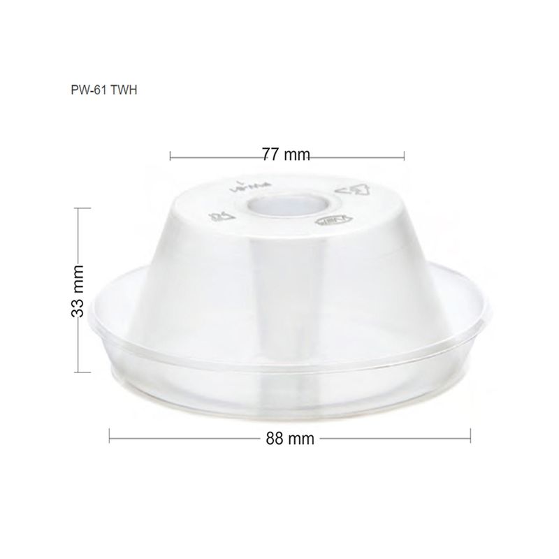 Forma-para-Pudim-em-Silicone-com-Tampa-PET-Ref.-PW-61-TWH-90ml-WER--10-unidades-