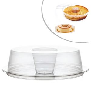 Forma de Silicone para Pudim C/ Tampa PET Ref. PW-53/TWH 1.100ml WER (04 unidades)