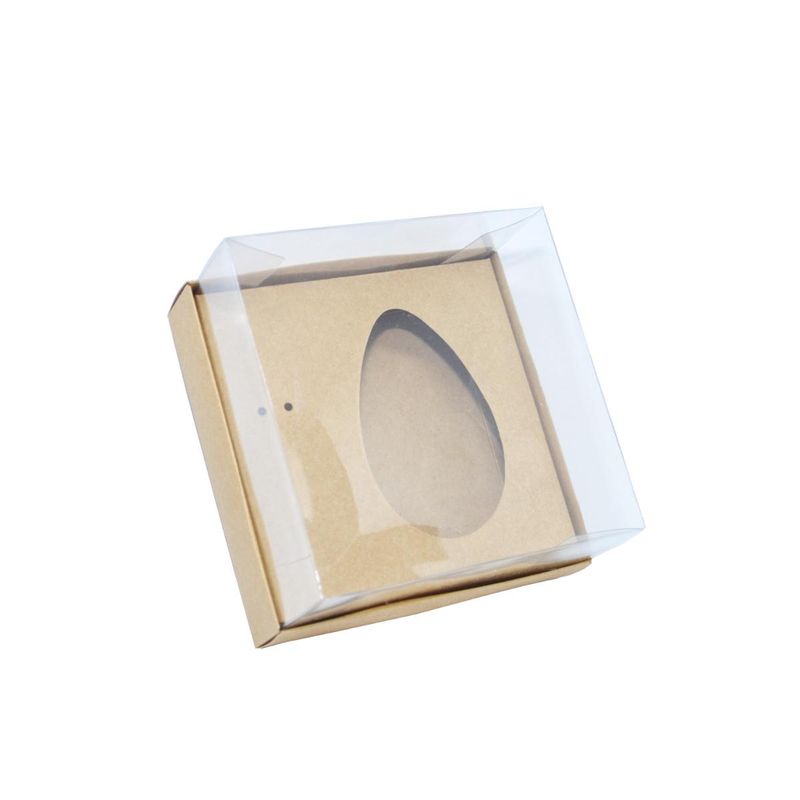 Caixa Gourmet para Ovo de Páscoa S/ Colher 100/150gr Kraft Art Crystal (01UND)