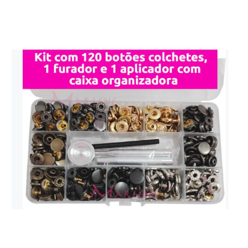 Kit-120-Botoes-de-Colchete-com-Aplicador-Westpress--123-Itens-