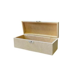 Caixa em MDF para Vinho com Fecho Ref.: LJ48 LJ Artesanatos (01 Unidade)