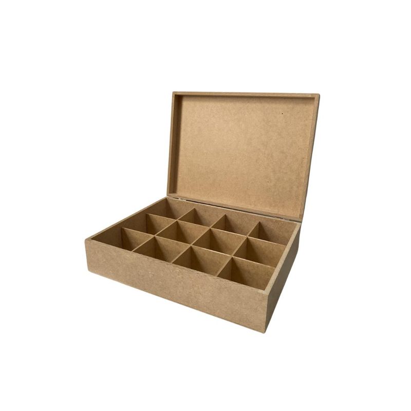 Caixa-de-MDF-para-Cha-com-12-Divisorias-30x23x8cm-Ref.--LJ23-LJ-Artesanatos--01-Unidade-
